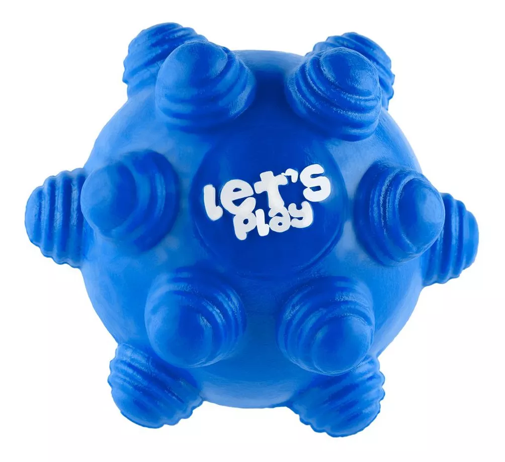 Juguete Pelota Maciza En Goma Rebote Único Y Loco Con Taches