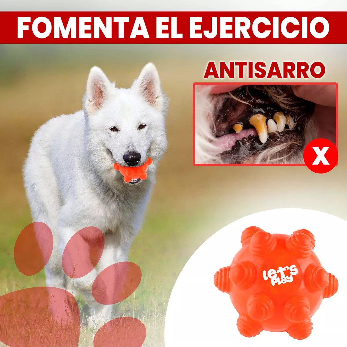 Juguete Pelota Maciza En Goma Rebote Único Y Loco Con Taches