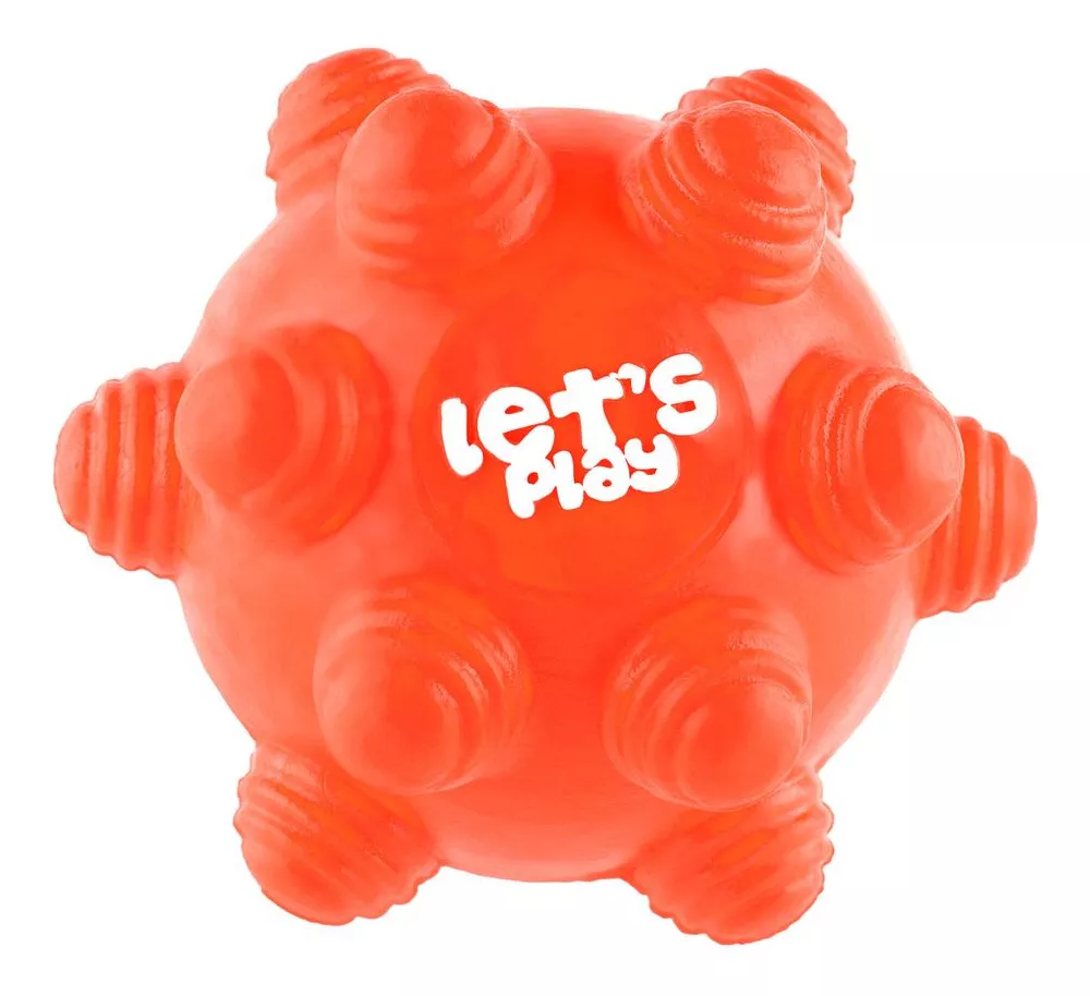 Juguete Pelota Maciza En Goma Rebote Único Y Loco Con Taches