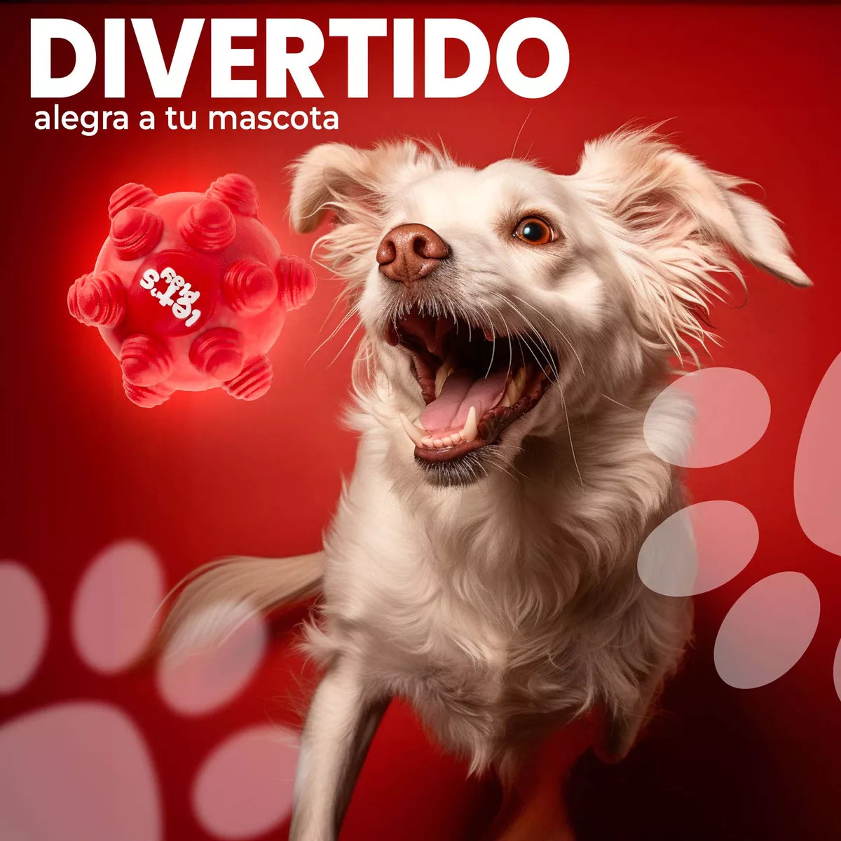 Juguete Pelota Maciza En Goma Rebote Único Y Loco Con Taches