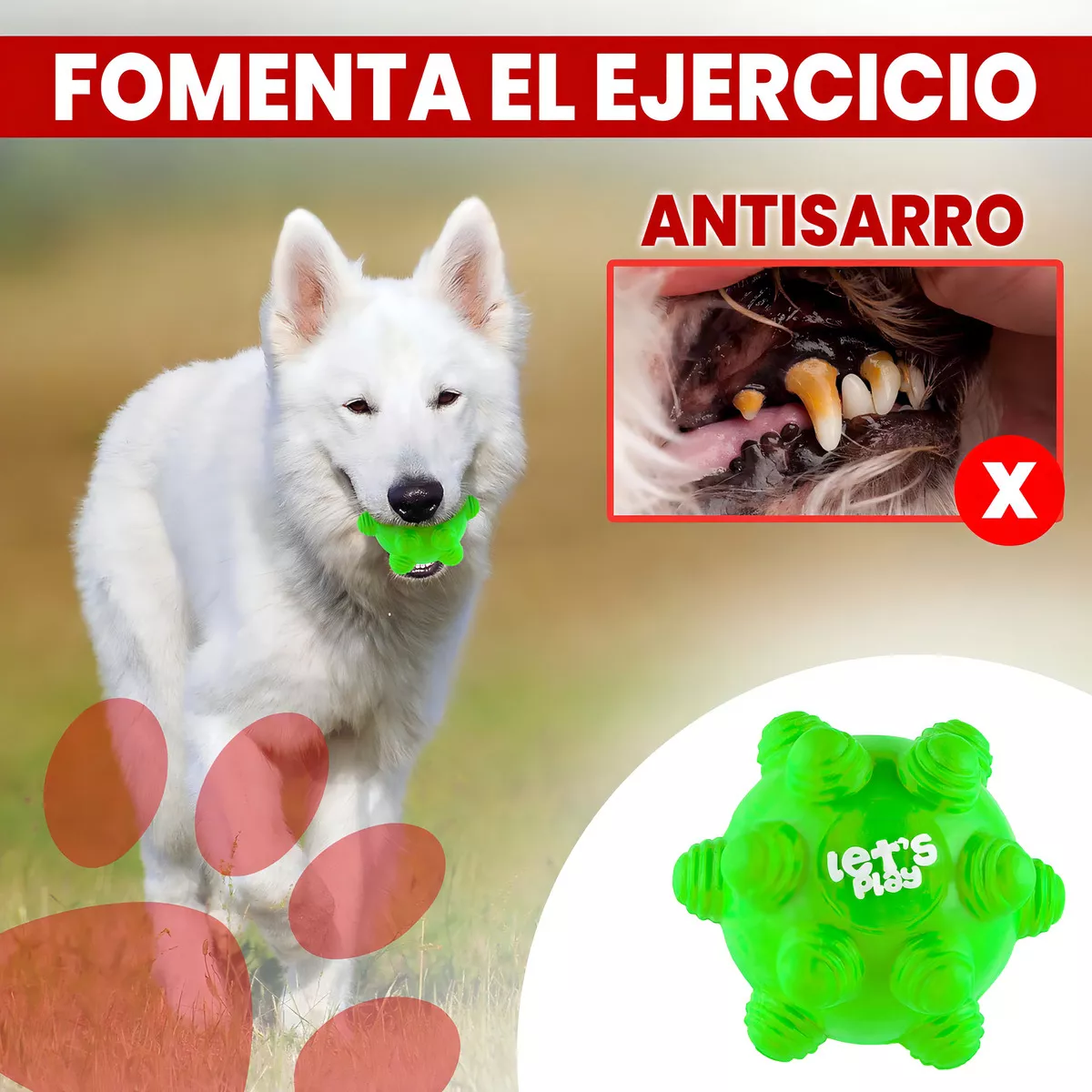 Juguete Pelota Maciza En Goma Rebote Único Y Loco Con Taches