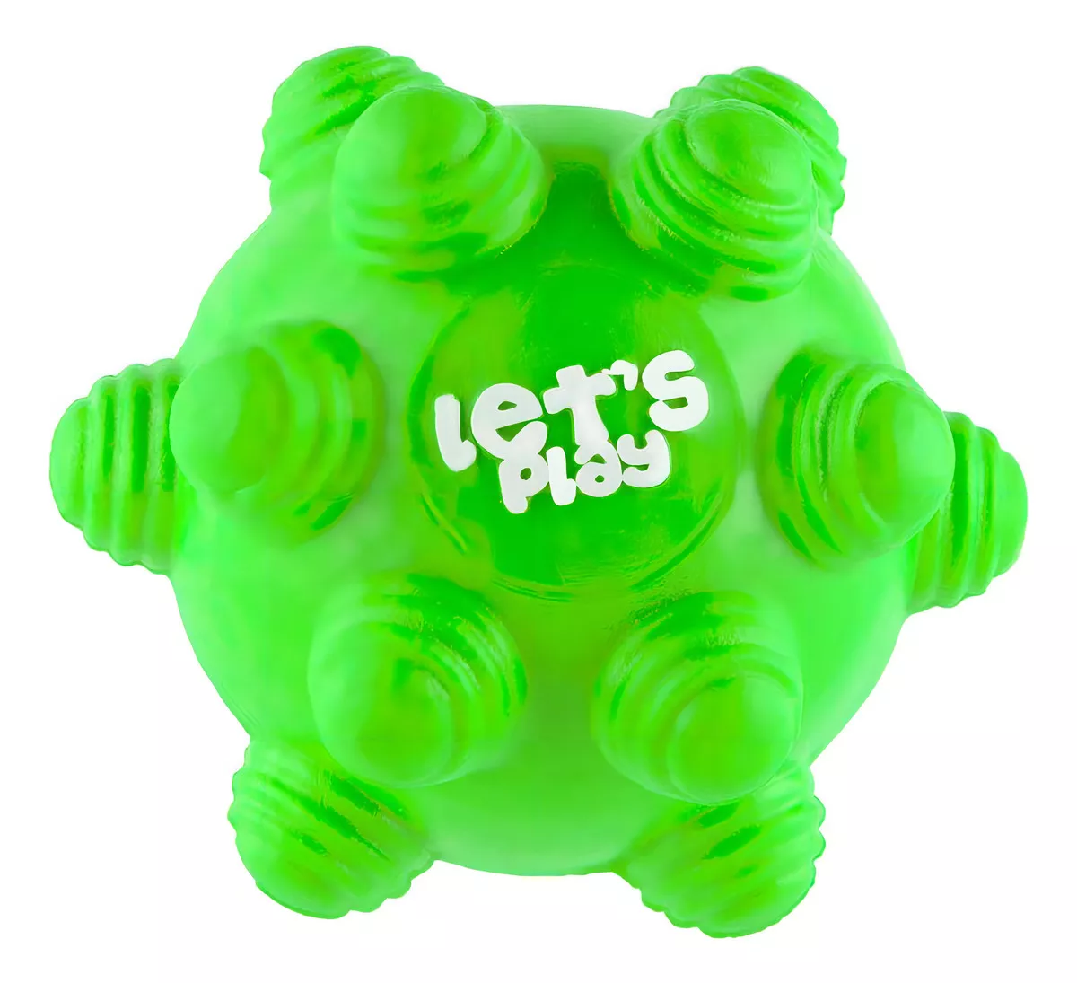 Juguete Pelota Maciza En Goma Rebote Único Y Loco Con Taches